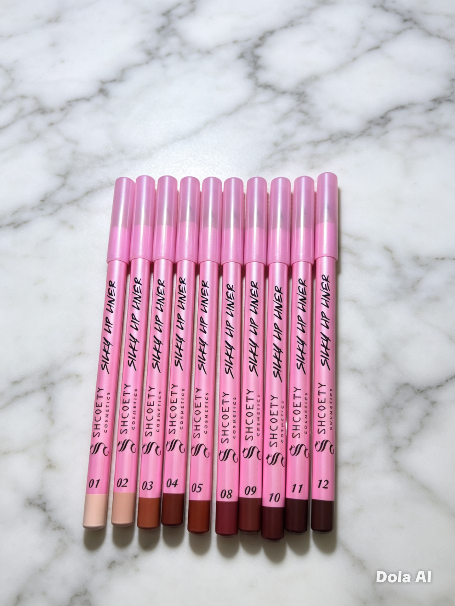 Shcoety Silky Lip Liner Set – 10 Shades (Pink)
