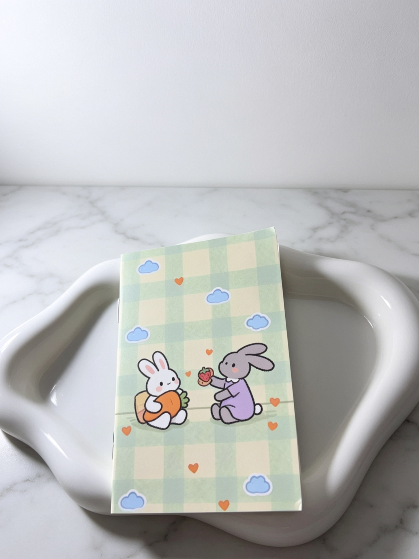 Cute Notebook + Pink Pens Set
