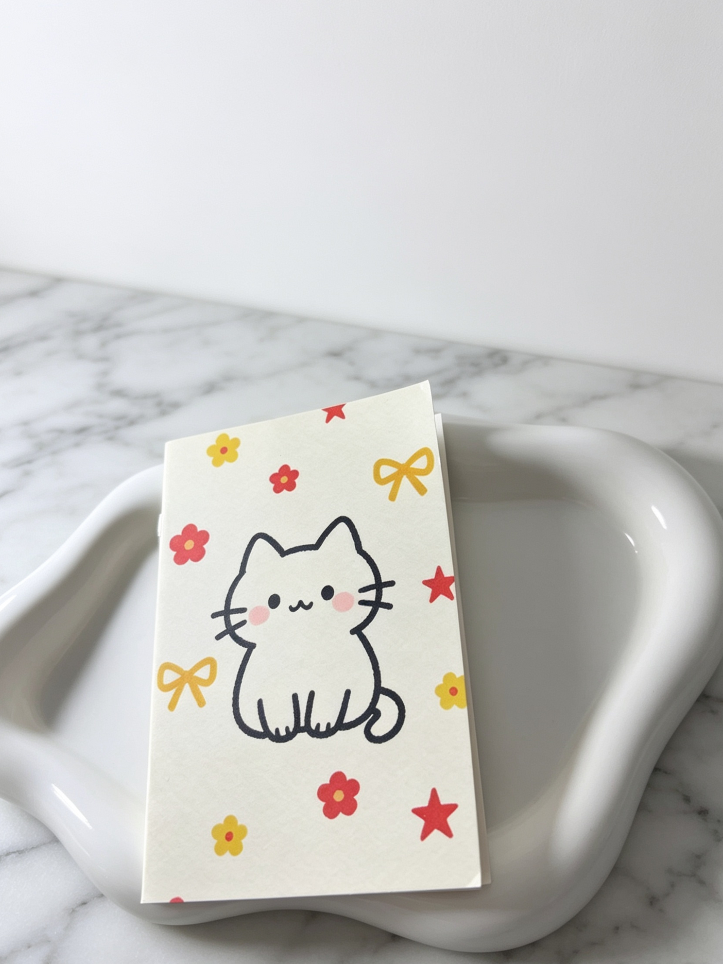 Cute Notebook + Pink Pens Set